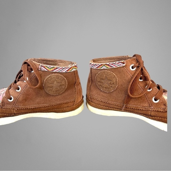 Vintage Very Rare CONVERSE ALL STAR CHUCK TAYLOR Cognac Suede Moccasin Sneaker - Picture 9 of 10